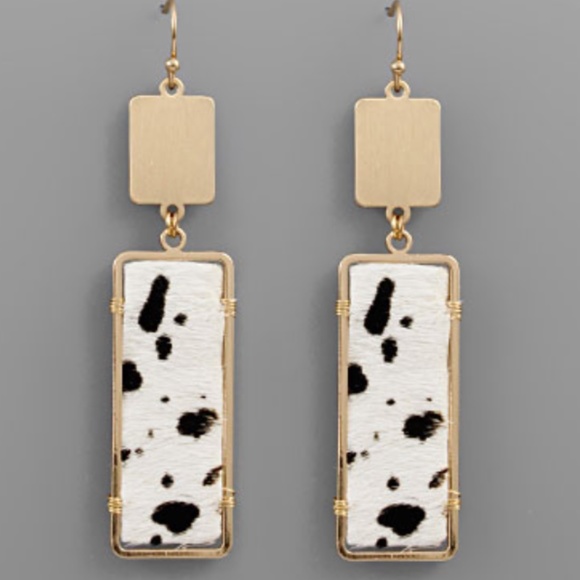 Independent Jewelry - Cow Print Earrings
